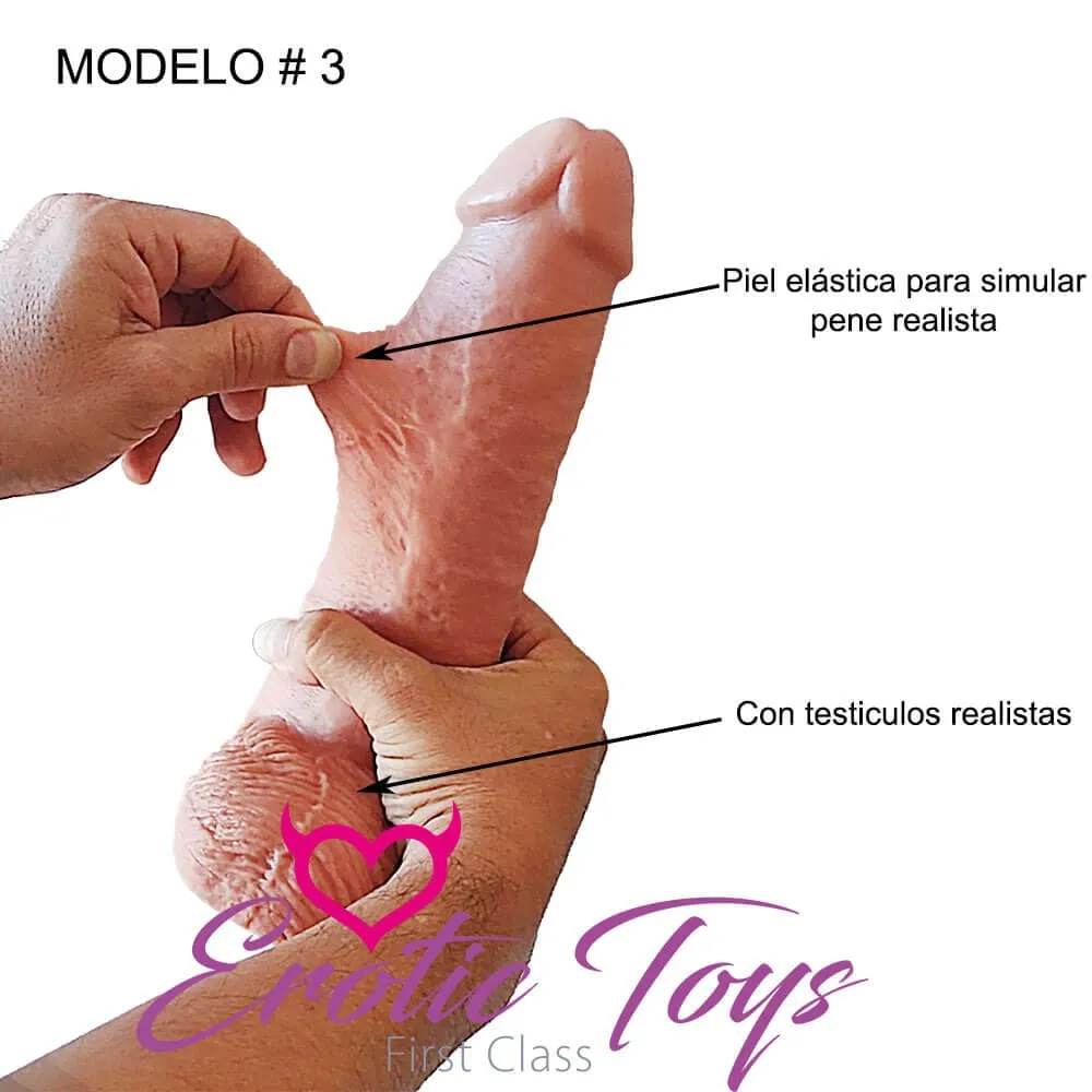 EROTIC TOYS REAL COCK 80PH PROTESIS HUECA PIEL RETRACTIL